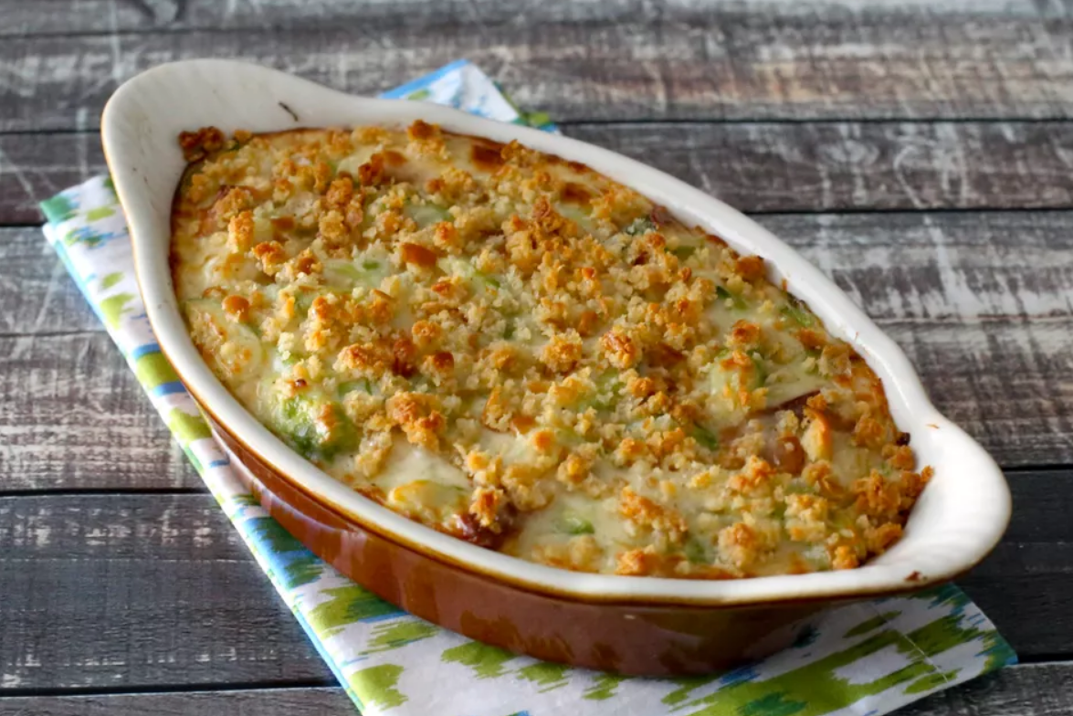 Auntie Patty's Brussel Sprout Gratin | Fresh Box Organics – FreshBox Organic Delivery