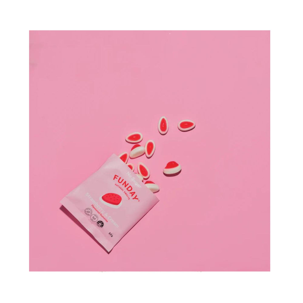 Funday Sweets Strawberry & Cream 50g