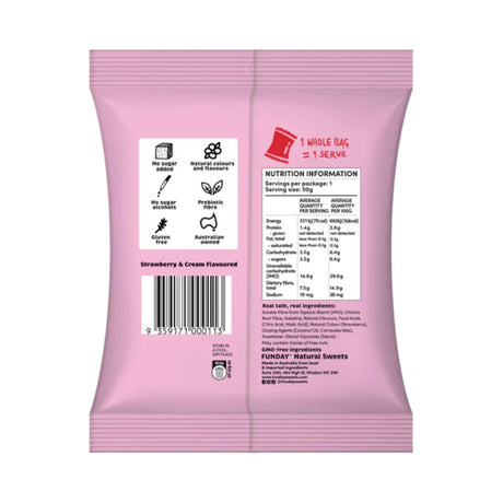 Funday Sweets Strawberry & Cream 50g