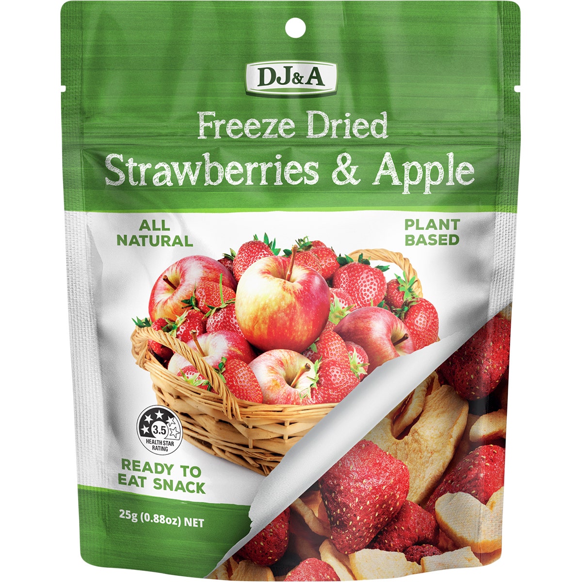 DJ&A Freeze Dried Strawberries & Apple 25g