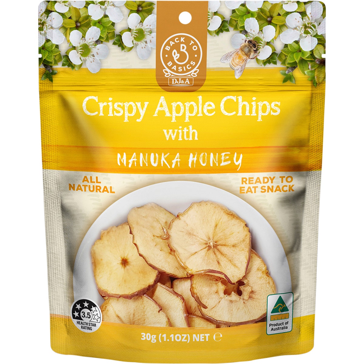 Crispy Apple Chips with Manuka Honey 30g