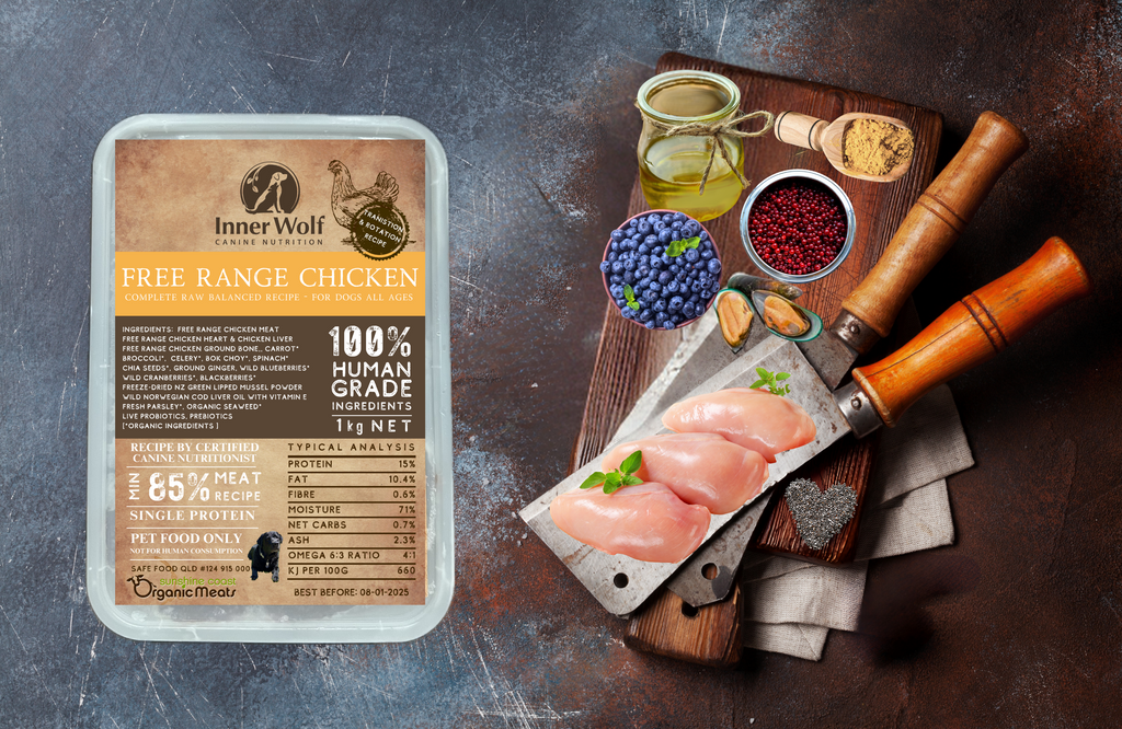 INNER WOLF Inner Wolf Free Range Chicken 1kg