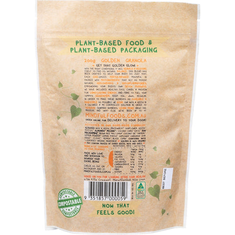 Mindful Foods Golden Granola Organic & Activated 200g