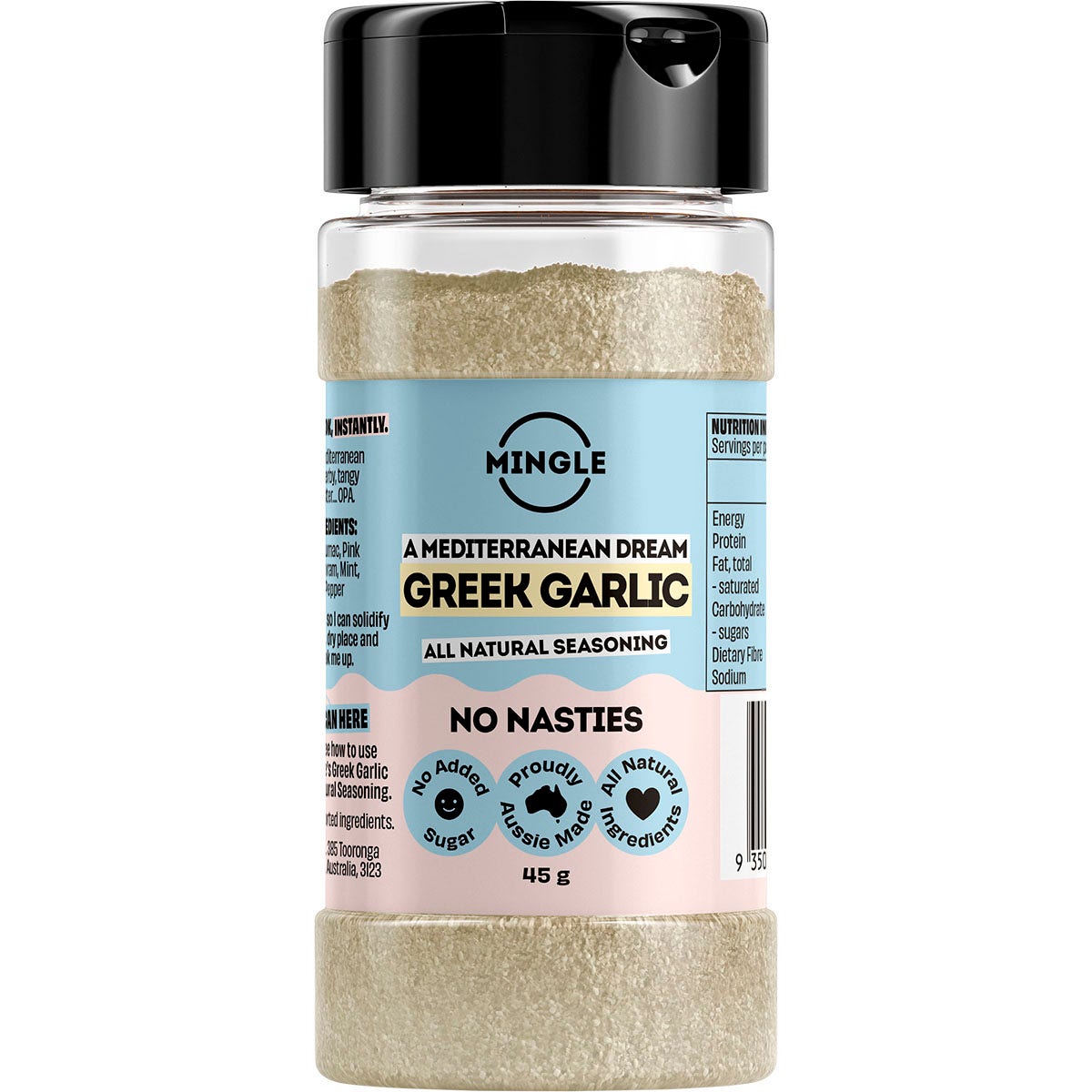 Mingle Greek Garlic All Natural Seasoning 45g