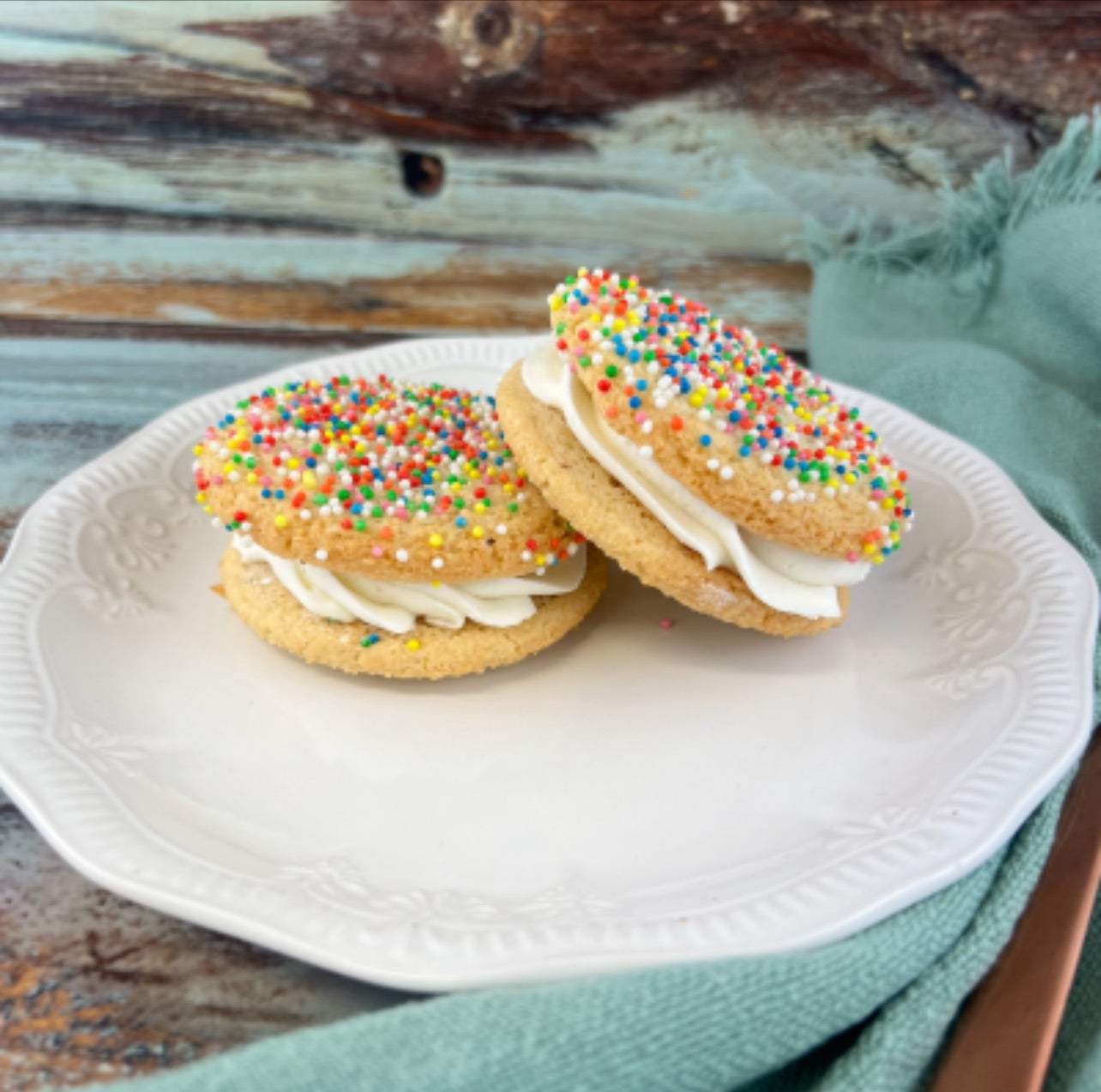 Sprinkle cream cookie GF Vegan