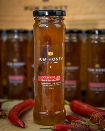Hum Honey 280g Cold Fusion Organic Chilli hot honey