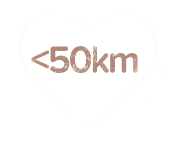 less than 50km less than 50km