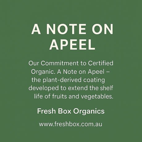 Apeel and Organic Produce in Australia. Where Fresh Box Organics Stands