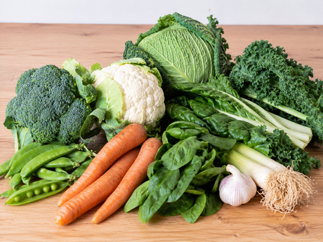 a mix of winter vegetables 