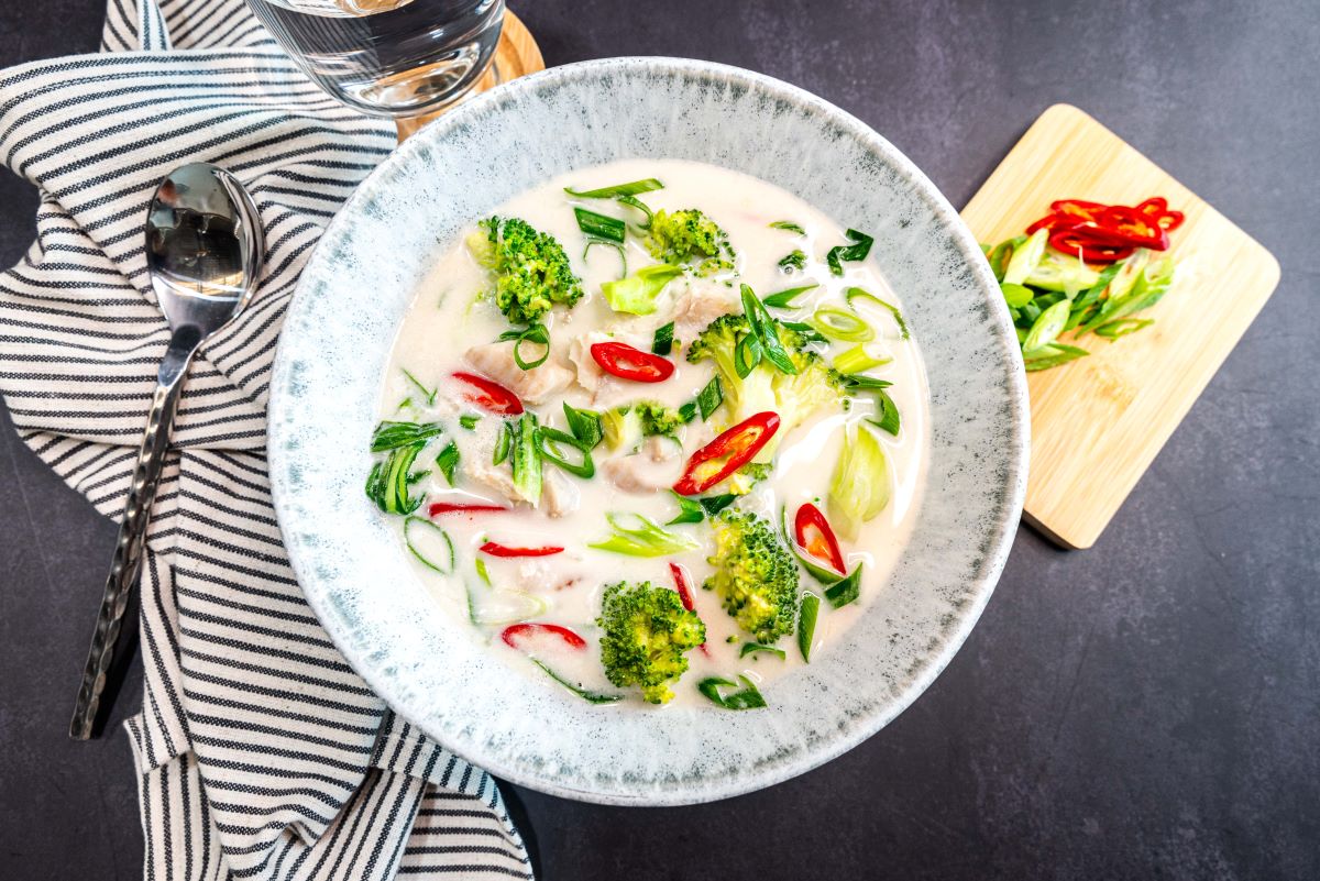 Coconut and Lime Fish soup