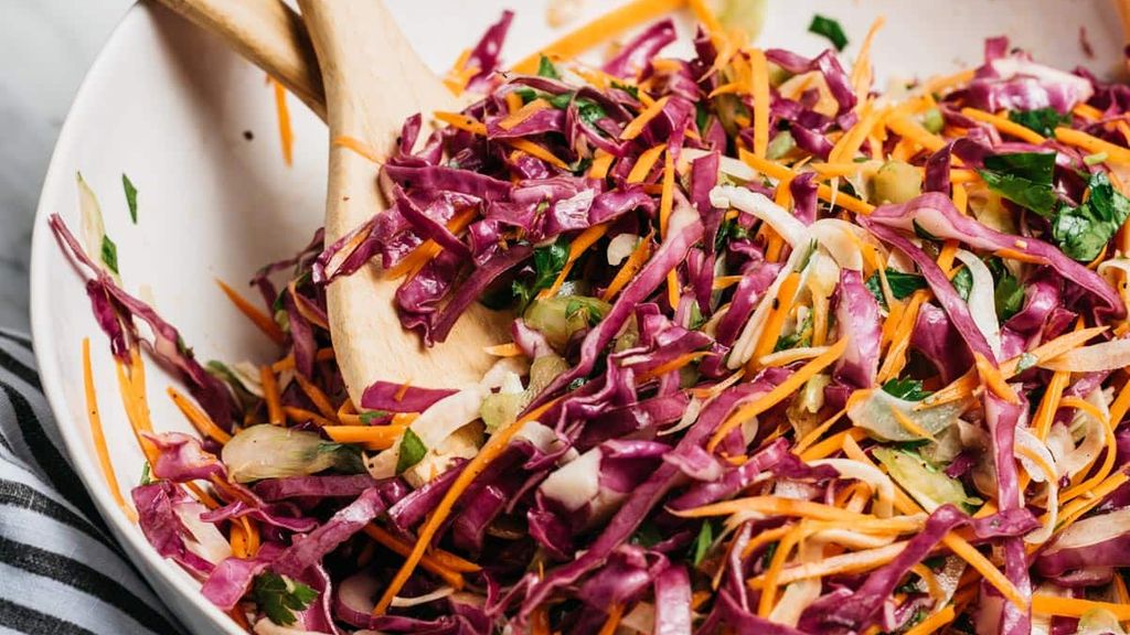 Fresh and Light Summer Coleslaw