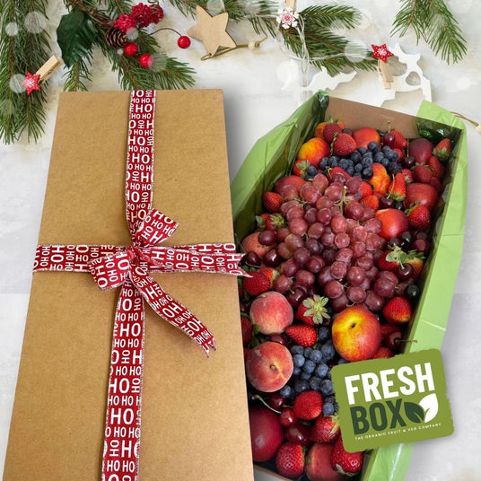 Organic Christmas fruit hamper Large